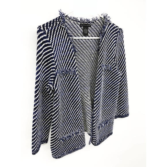 Preswick & Moore Womens Cotton Blend Cardigan Blazer with Pockets Size S - Picture 2 of 5